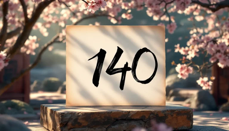 Calligraphie japonaise élégamment disposée dans un jardin serein.