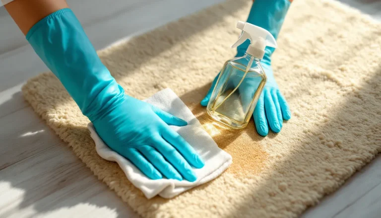 Un professionnel nettoie soigneusement un tapis à l'aide d'un appareil spécialisé.