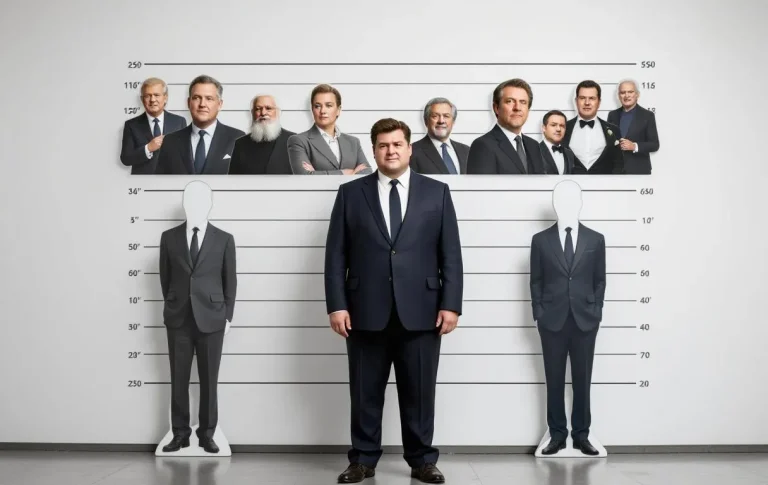 Robbie Coltrane, acteur écossais, se tient debout, affichant un sourire amical tout en étant comparé visuellement à d'autres figures.